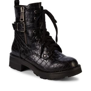 Croc-Embossed Hikers